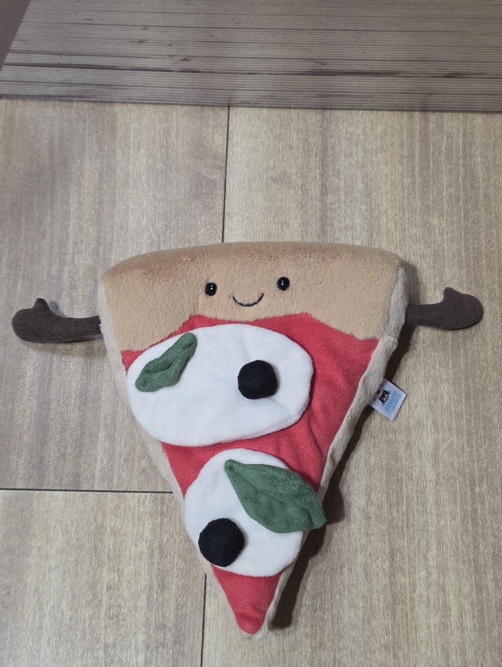 Jellycat Pizza Stuffed Animal Authentic Slice Mozz Olive Basil Amuseables